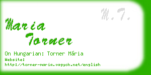 maria torner business card